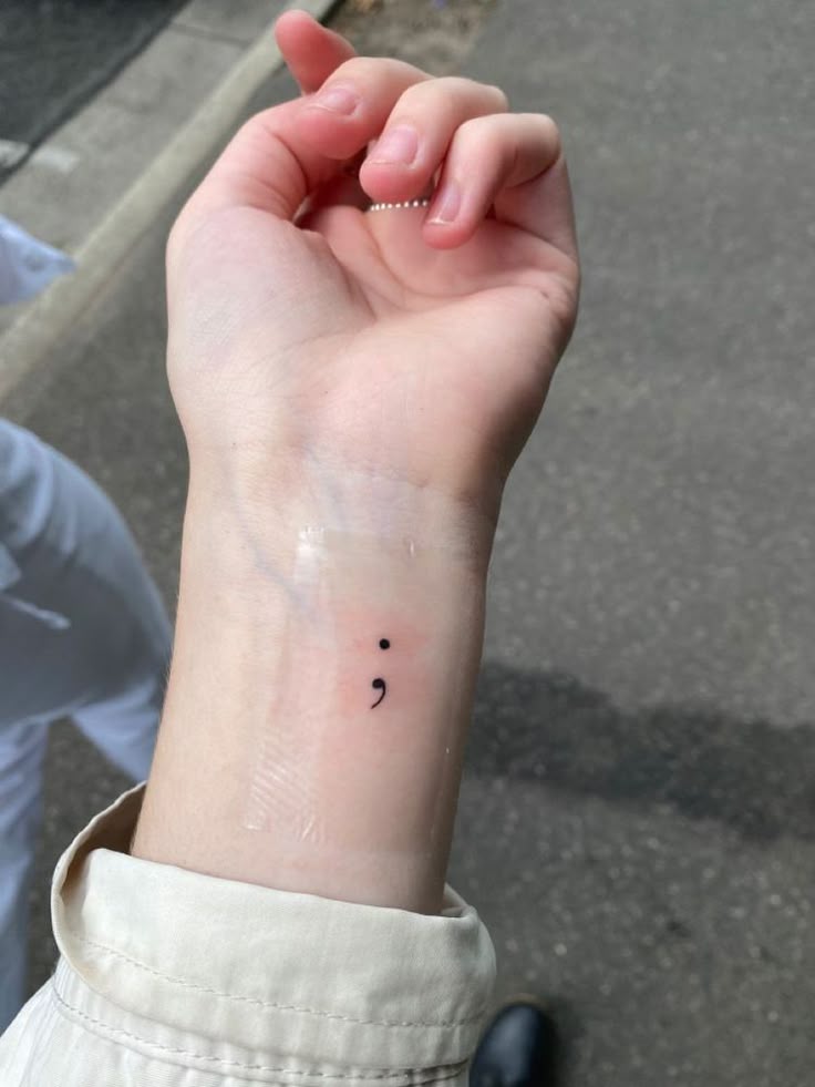 30 Stunning Semicolon Tattoo Ideas for : Minimalist, Butterfly, Floral, Heart & More