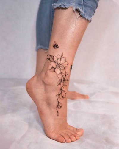 20 Ideas Back of Leg Tattoo Women for