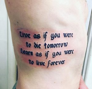 Quotes for men’s tattoos 20 ideas