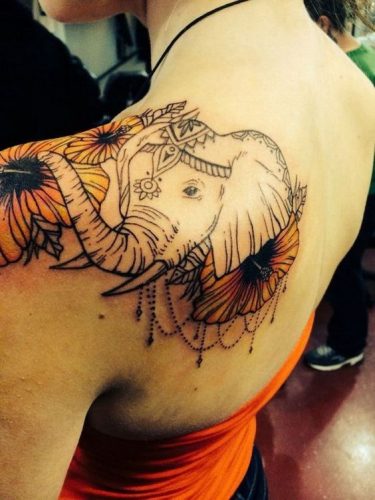 20 Elephant Shoulder Tattoos Ideas