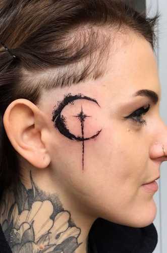 19 Side Face Tattoo Ideas for Women