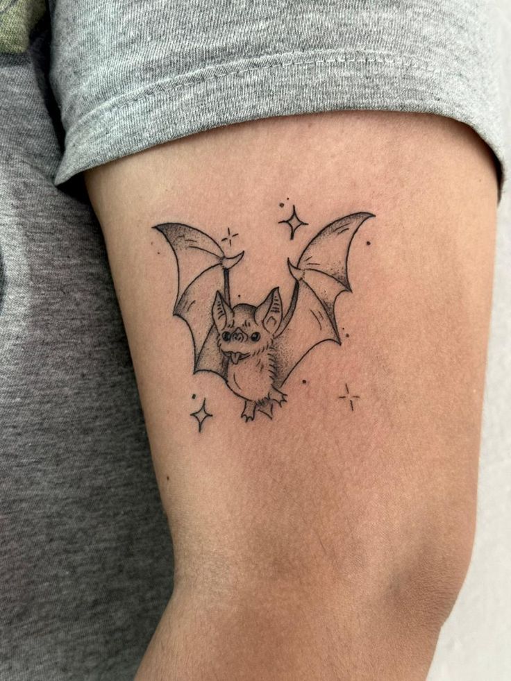 Bat Tattoo 25 Ideas in A Collection of Stencil, Gothic, Old School, and Simple Arm and Chest Tattoos