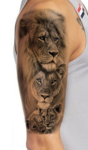 Celebrate the Pride: 24 Lion Family Tattoo Ideas