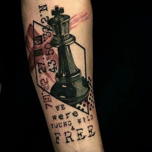 Explore 20 Unique Chess Piece Tattoos for : Symbolism & Artistry in Ink