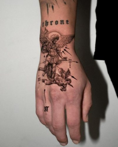 Discover the Divine Valor: 15 Inspirational St. Michael the Archangel Tattoo Designs for