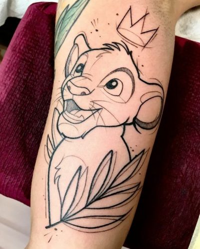 Lion Tattoo Outline: 19 Bold and Striking Silhouette Designs