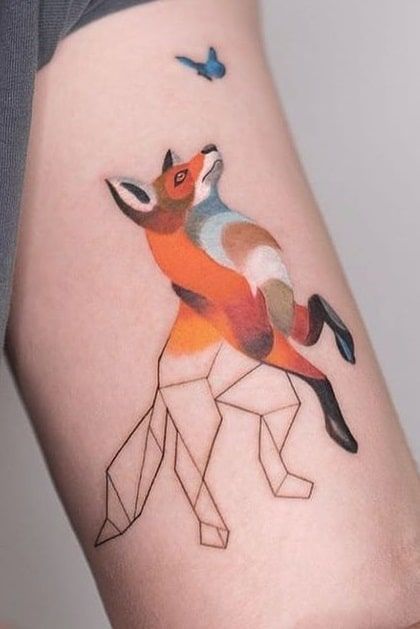 Explore 23 Stunning Geometric Fox Tattoo Ideas for : Bold Designs, Minimalist Sketches, and Unique Abstract Art