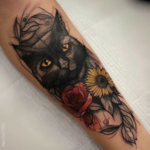 25 Black Cat Tattoos Ideas and Inspiration