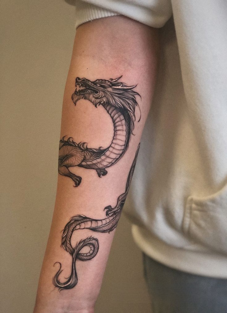 29 Dragon Tattoo Ideas for Men and Women Abstract, Realistic, Shoulder and Arm Designs