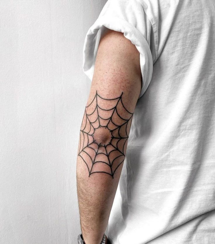 27 Spider Web Tattoo Ideas for Men and Women Shoulder, Full Sleeve, Stencil Designs