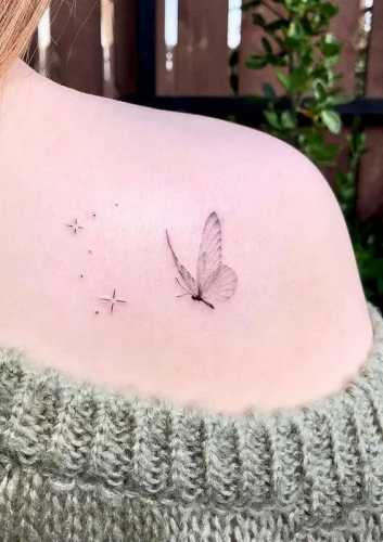 29 Tiny Butterfly Tattoo Ideas
