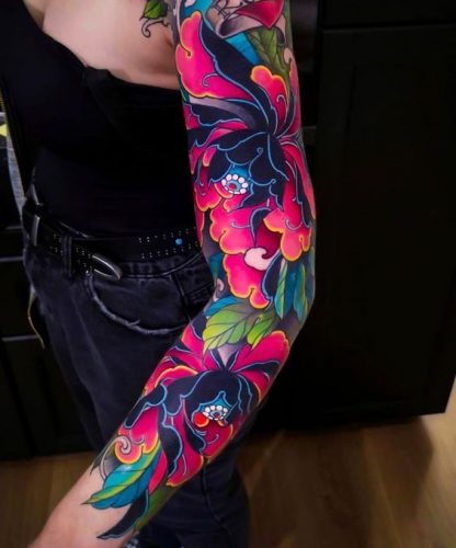 16 Full Color Tattoo Sleeve Ideas