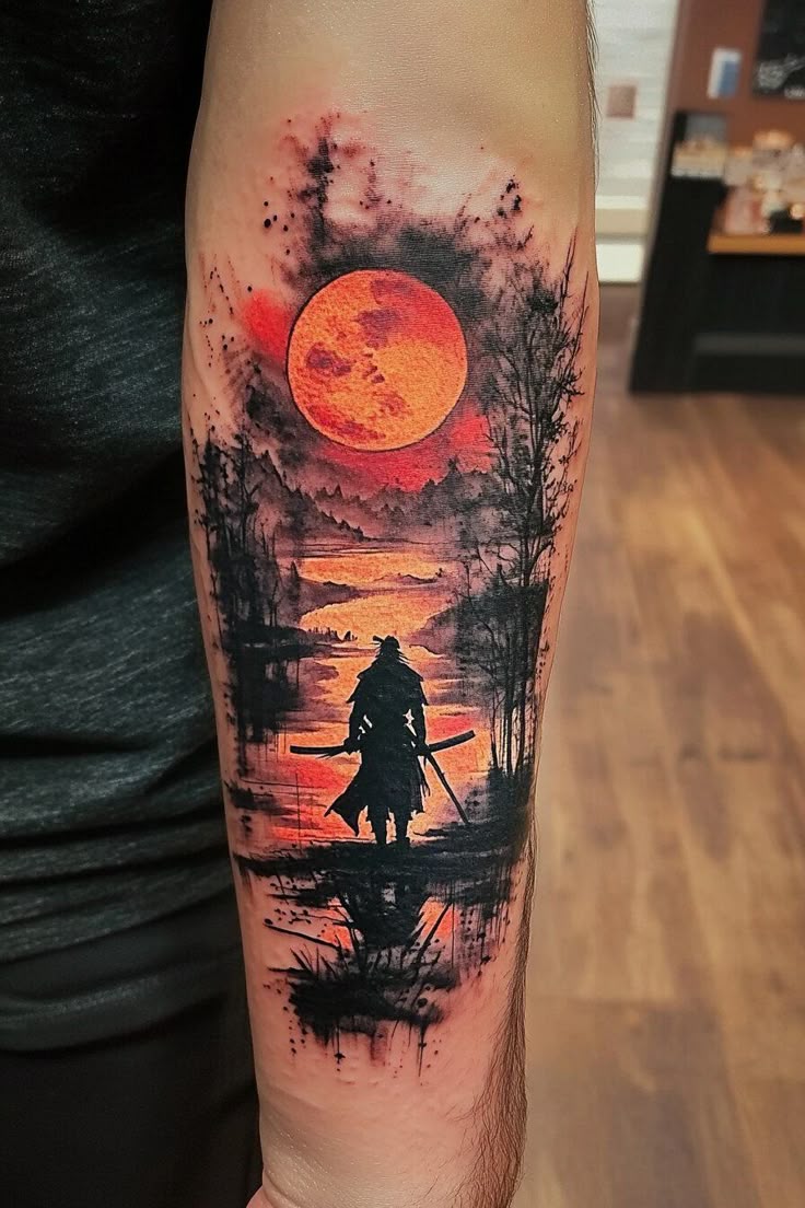 26 Samurai Tattoo Ideas : Traditional Japanese Designs & More for Men s Forearm & Leg Ink
