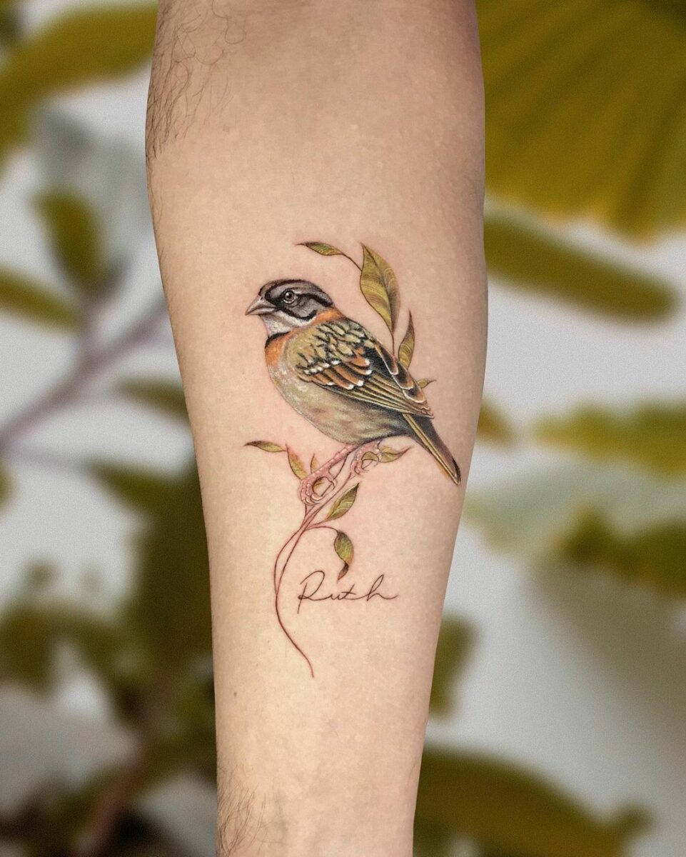 29 Sparrow Tattoo Ideas : Traditional, Men Arm and Hand Designs, Meaningful Bird Tattoos