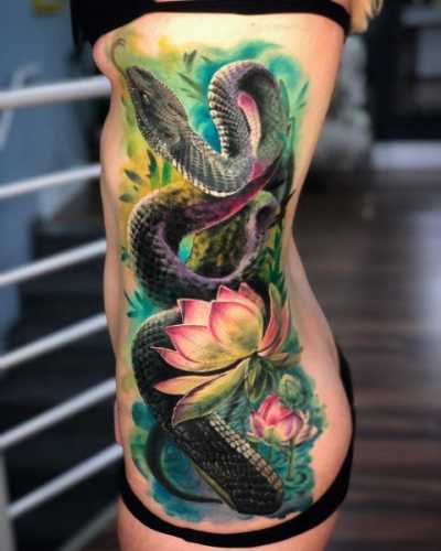 20 Masterful Snake Tattoos Drawing Concepts