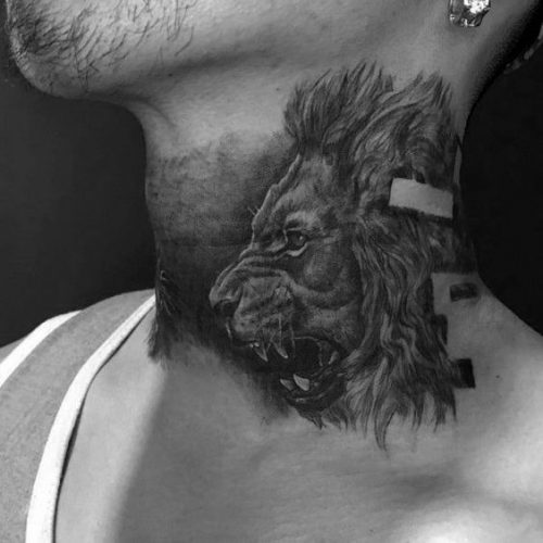 Neck Lion Tattoo: 17 Subtle and Striking Designs