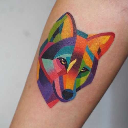 Explore 20 Unique Geometric Animal Tattoos for – From Celestial Wolves to Vibrant Birds