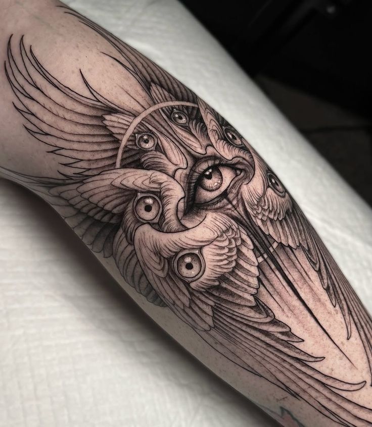 28 Seraphim Tattoo Ideas: Sacred Wings, Watchful Eyes, and Sharp Lines