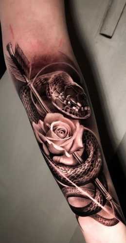 20 Snake Tattoos on Arm for a Bold Statement