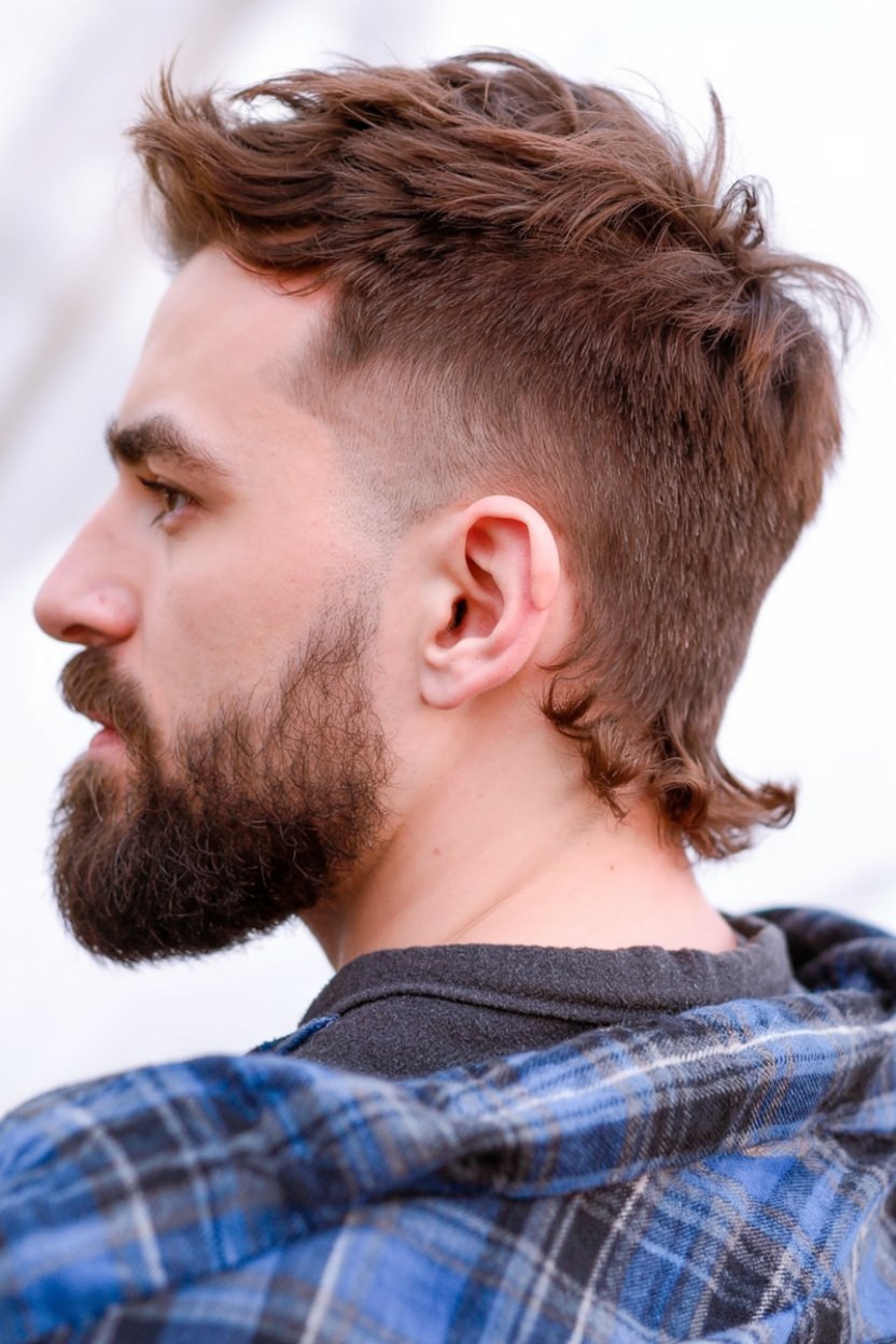 Modern Mullet Fade Haircut 27 Ideas for Men with Curly, Short, Straight Haircuts for Boys