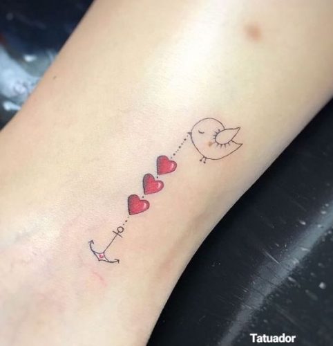 18 Three Hearts Tattoo Ideas for