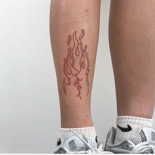 20 Ideas Back of Leg Tattoo Women for