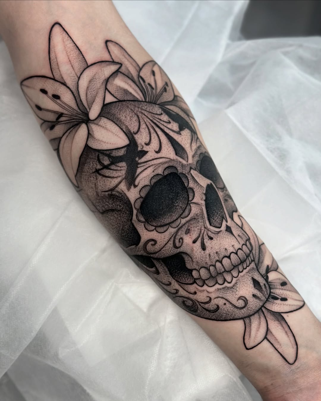 27 Sugar Skull Tattoo Designs for Women and Men Color, Black & White, Tiny