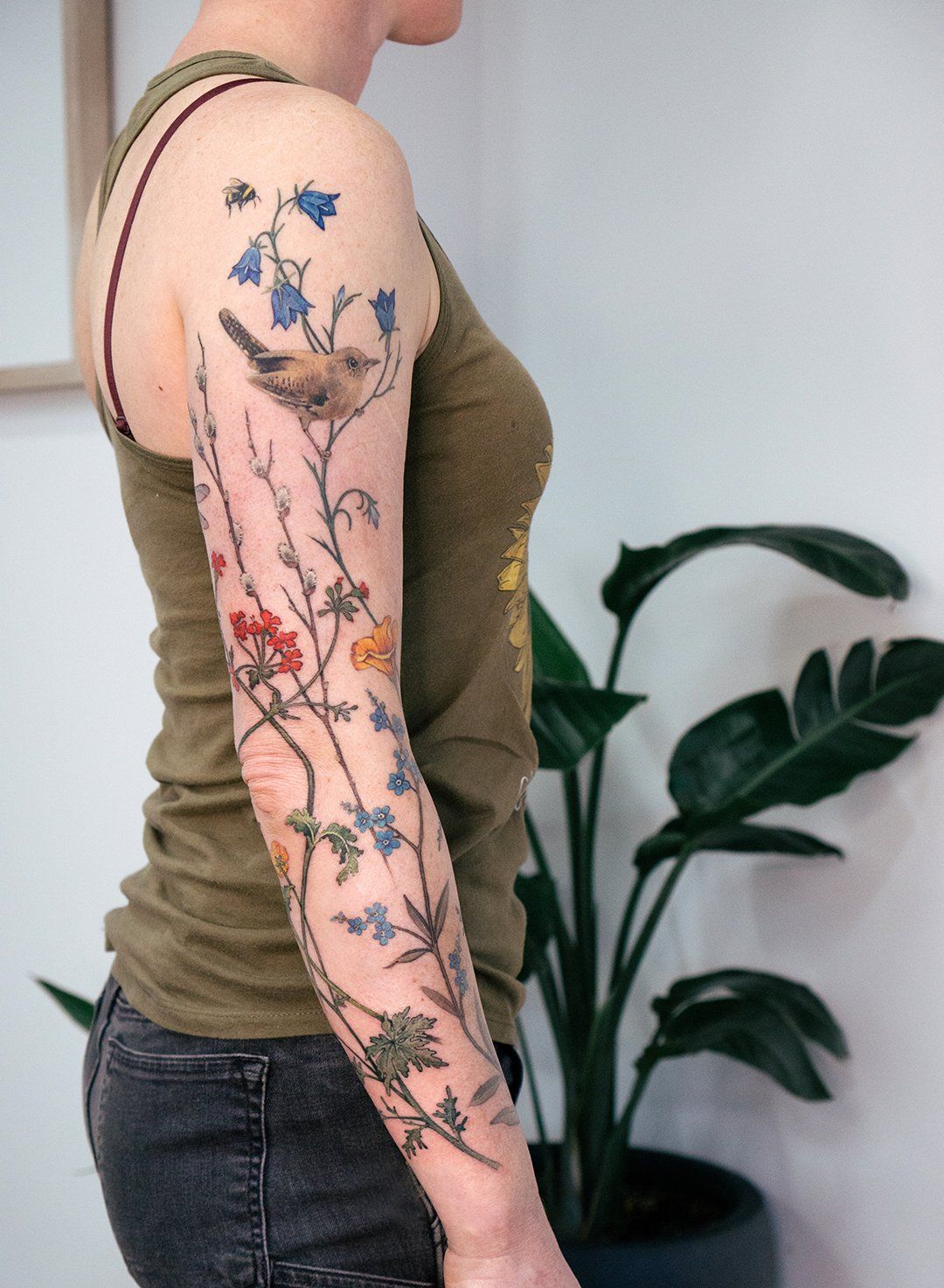 29 Wildflower Tattoo Ideas: Dainty Fine Line, Arm Sleeves, Ankle Wraps, Minimalist Shoulder Designs