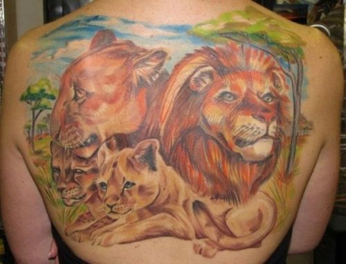 Celebrate the Pride: 24 Lion Family Tattoo Ideas