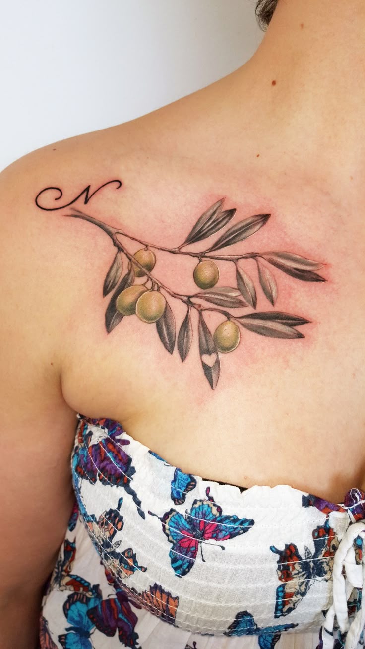 26 Olive Branch Tattoo Ideas : Fine Line, Arm Wrap, Minimal, American Traditional Designs