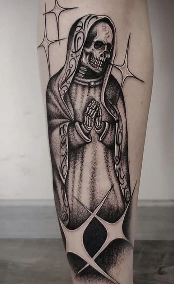 19 Ideas for Santa Muerte Tattoos: A Deep Dive into Symbolism and Style