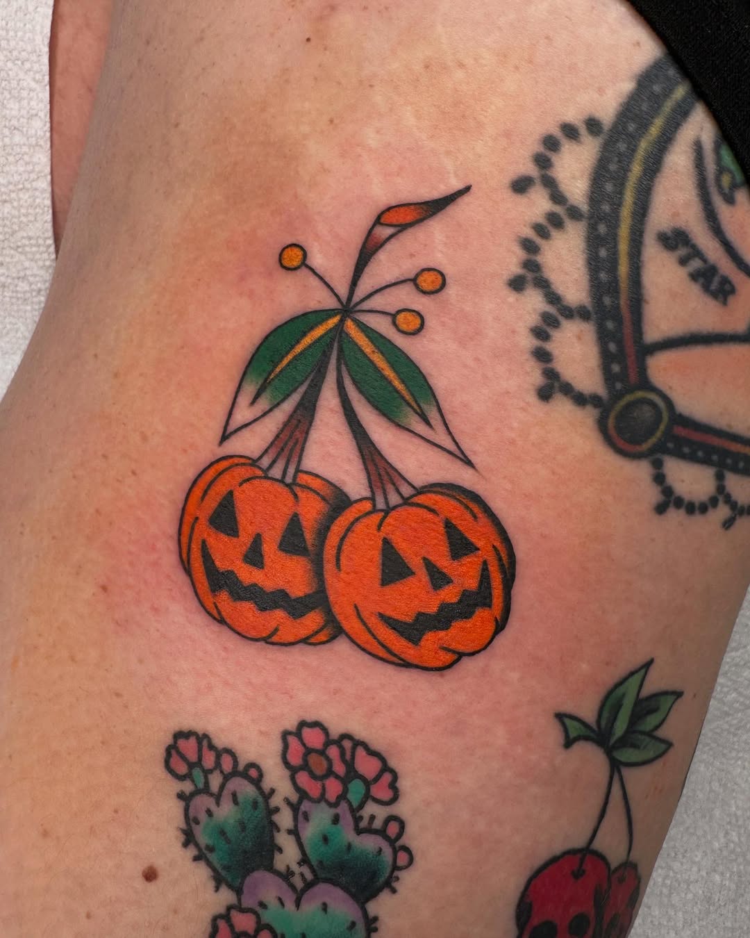 28 Pumpkin Tattoo Ideas Cute, Scary, Flash & Traditional Designs