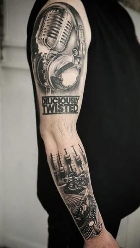 Melodic Ink 25 Music-Inspired Tattoo Ideas for Men