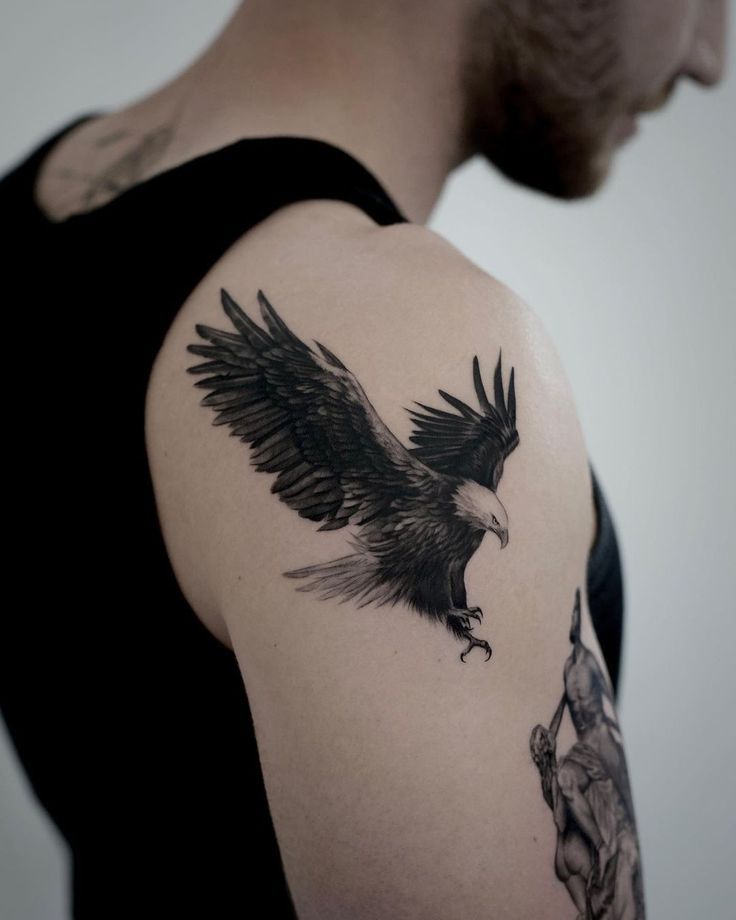 30 Eagle Tattoo Ideas : Bold Designs for Men and Women with Chest, Arm, Forearm, Minimalist