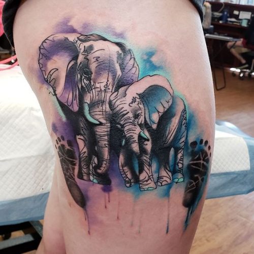 22 Elephant Leg Tattoos Ideas