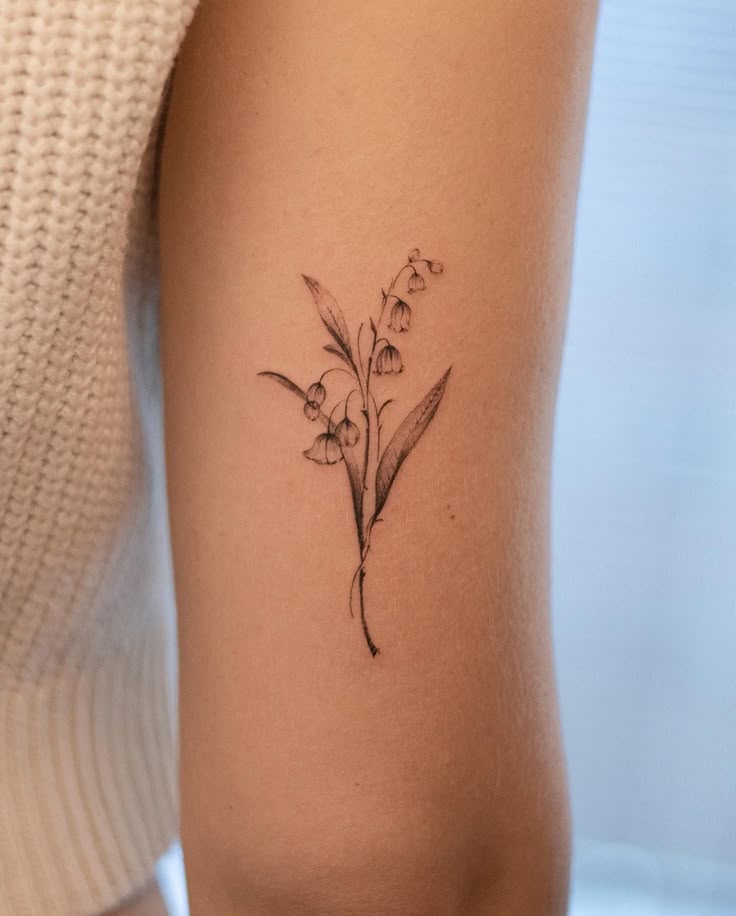 26 Stunning Lily of the Valley Tattoo Ideas