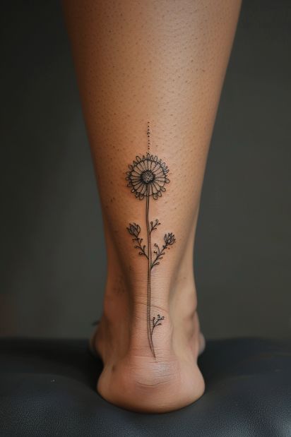 Dandelion Tattoo 24 Ideas with Fine Line, Fairy Blowing, Tiny Black and White Designs