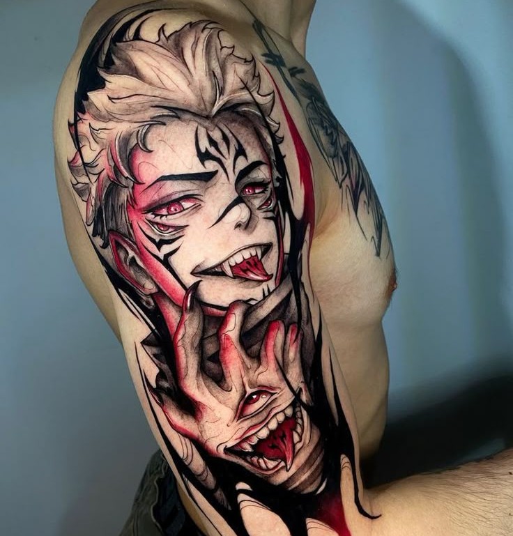 29 Unique Sukuna Tattoo Designs to Try on Your Arms, Hands, Face, Back, Legs, or Signified Parts in