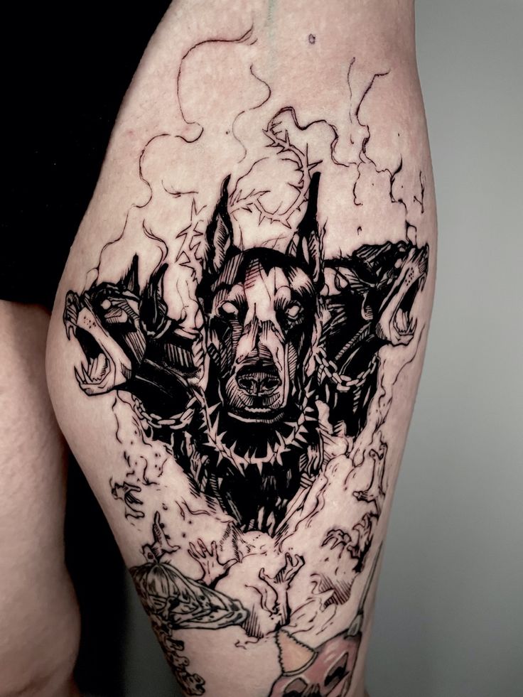 27 Cerberus Tattoo Ideas with Greek Mythology Designs for Chest, Shoulder, and Cute Styles