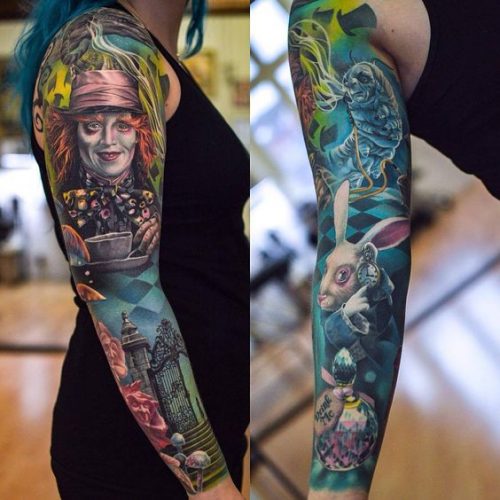 16 Full Color Tattoo Sleeve Ideas