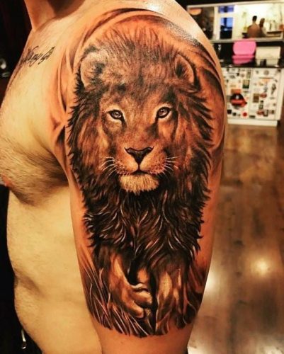 Immerse in Depth: 22 3D Lion Tattoo Ideas
