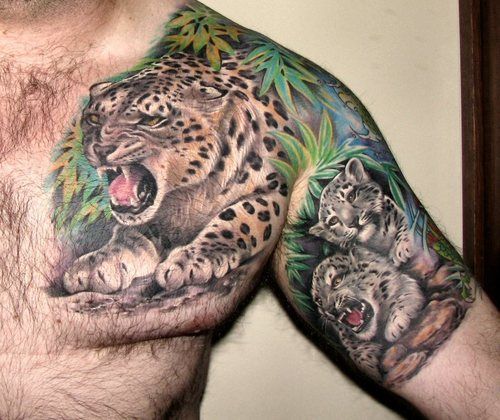 27 Chest Tiger Tattoo Ideas