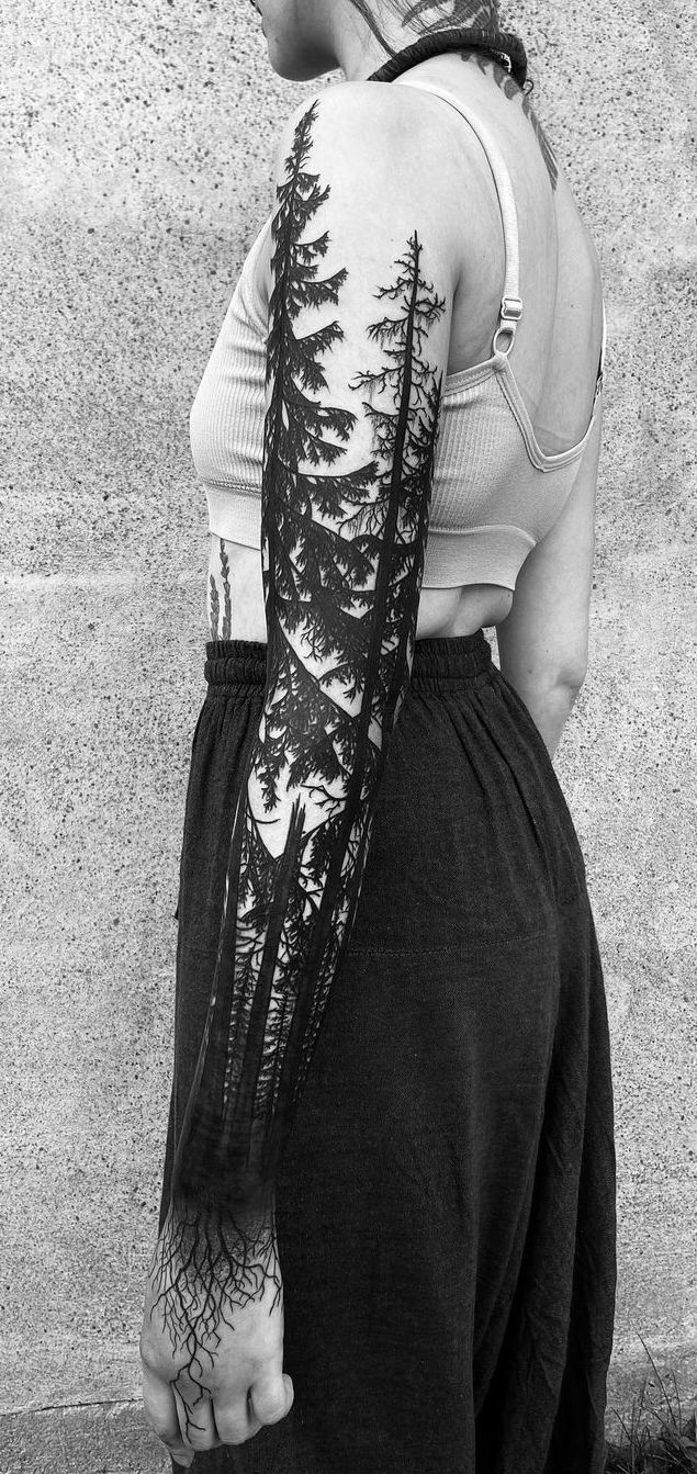 26 Forest Tattoo Designs for Men and Women | Small, Meaningful, First Tattoo Ideas