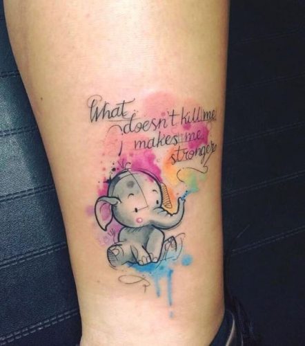 27 Small Elephant Tattoo Ideas