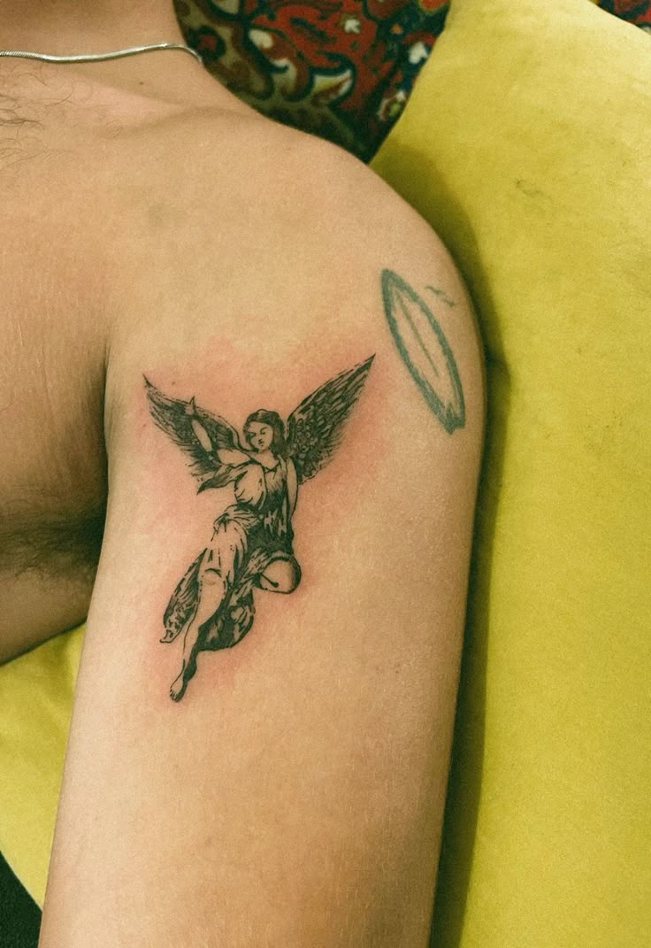 25 Angel Tattoo Ideas : Guardian, Cherub, and Dark Designs for Men and Women