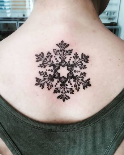 25 Snowflake Tattoo Ideas