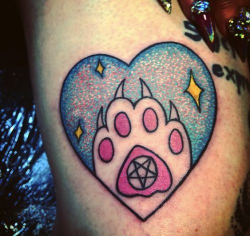 17 Cat Paw Print Tattoo Ideas