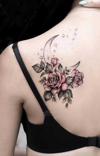 20 Moon Flower Tattoo Ideas: Graceful and Mystical Floral Designs