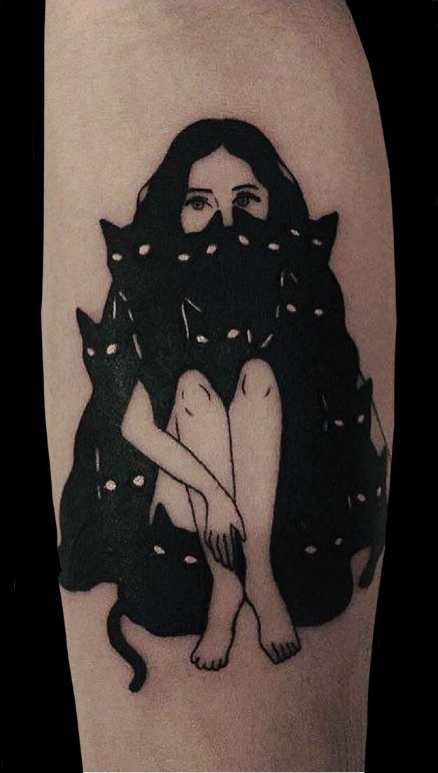 27 Black Cat Tattoo Ideas Realistic, Minimalist, Traditional & Witchy Designs