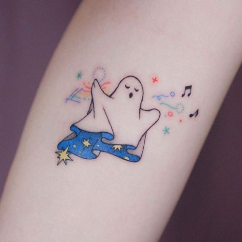 18 Adorable Ghost Tattoo Ideas for : Cute & Creative Designs for Every Style